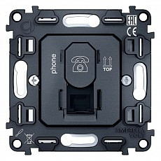 Механизм розетки ethernet rj-45 со шторкам ambrella volt quant vm190